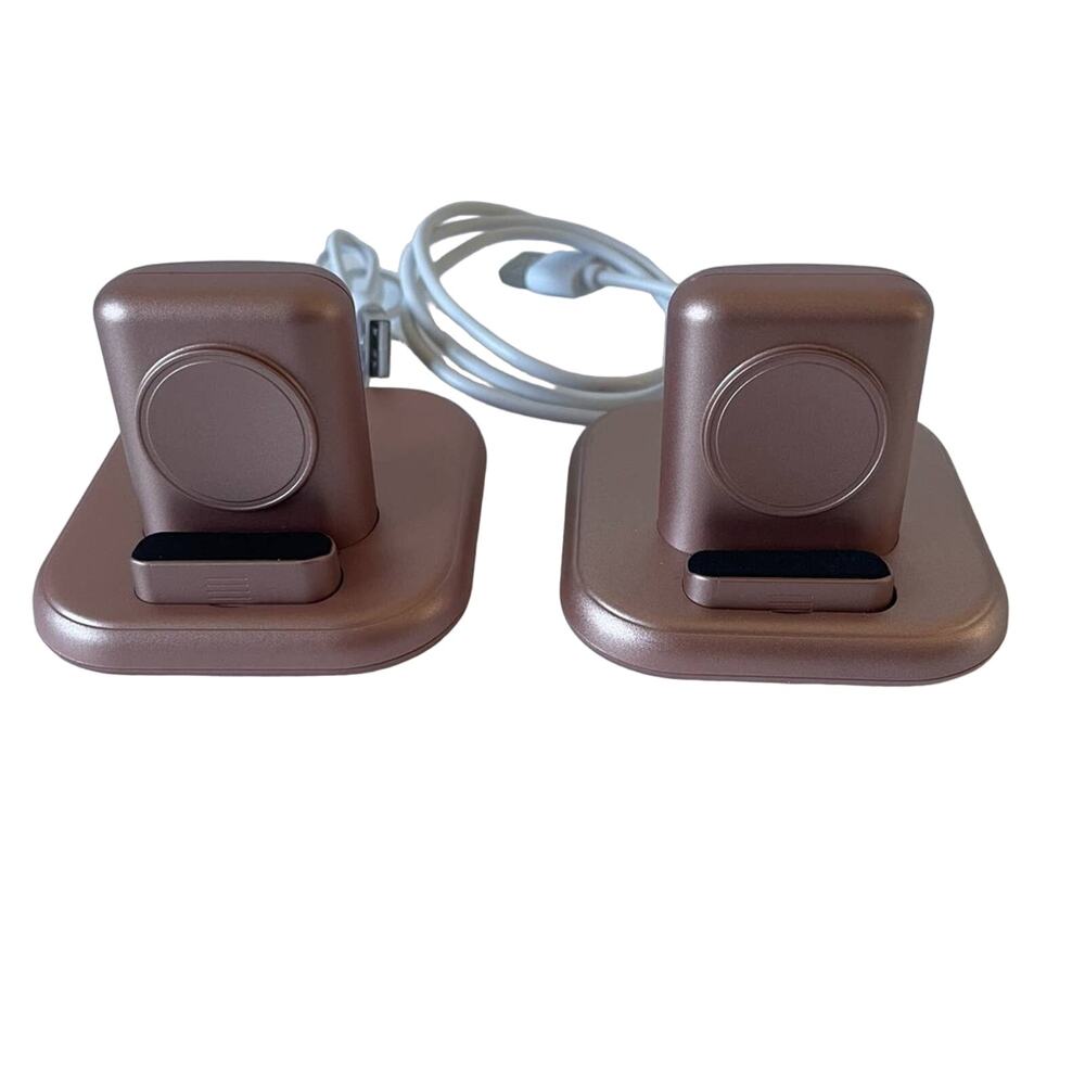 2 Apple Watch Chargers Rose Gold